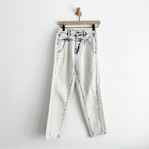 Blank NYC Denim - Blank NYC Women's High Waisted Front Pleat Acid Wash Distressed Jeans Size 25